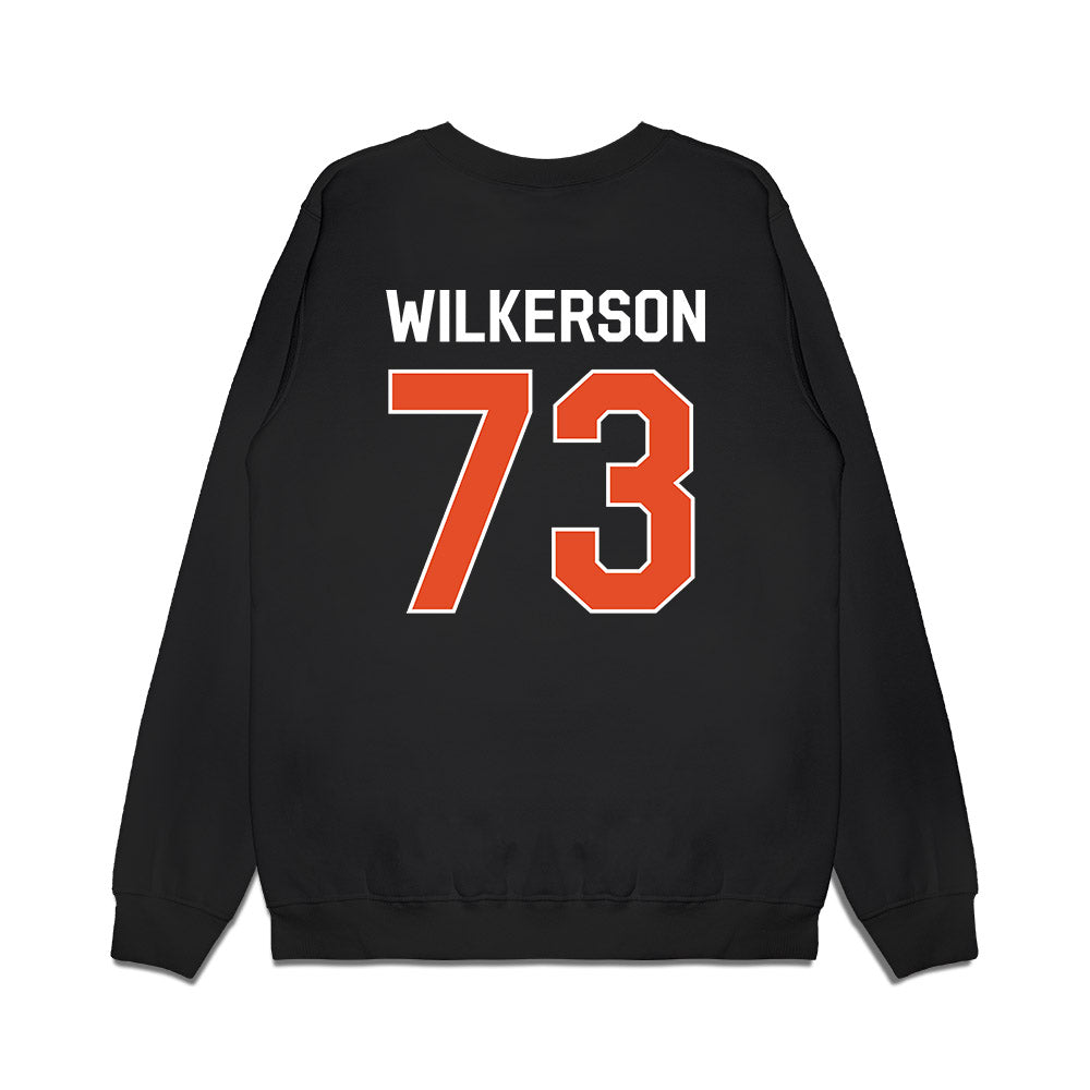 Miami - NCAA Football : Jaden Wilkerson - We're In Premium Crewneck Sweatshirt-1
