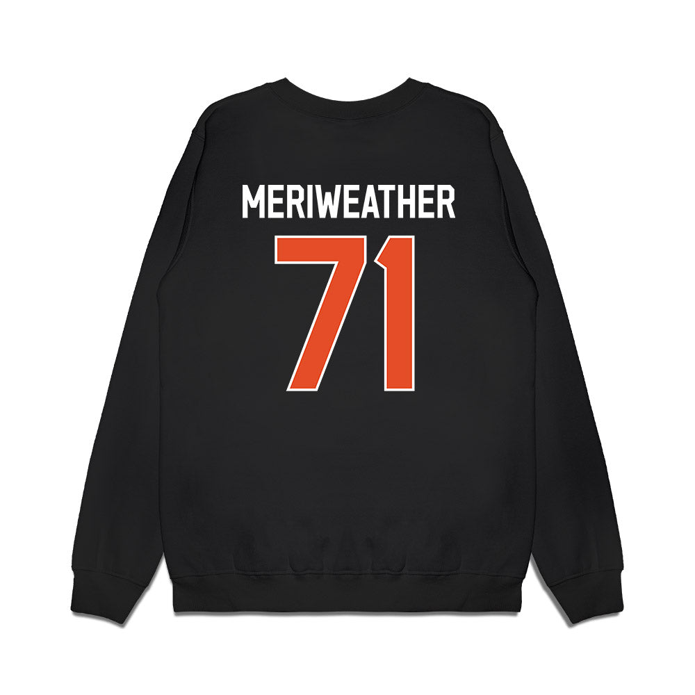 Miami - NCAA Football : Jamal Meriweather - We're In Premium Crewneck Sweatshirt-1