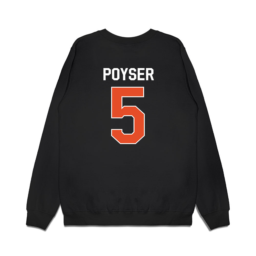 Miami - NCAA Football : Zechariah Poyser - We're In Premium Crewneck Sweatshirt-1