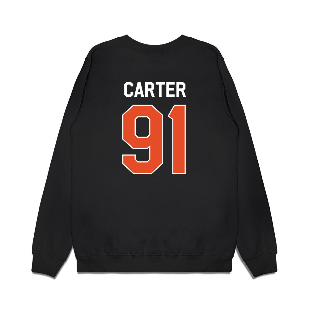 Miami - NCAA Football : Jarquez Carter - We're In Premium Crewneck Sweatshirt-1