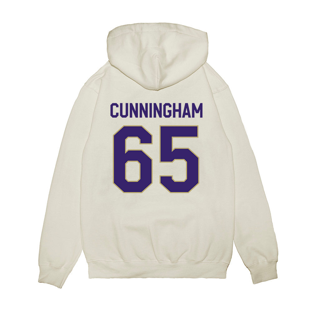 JMU - NCAA Football : Parker Cunningham - We're In Premium Hooded Sweatshirt-1