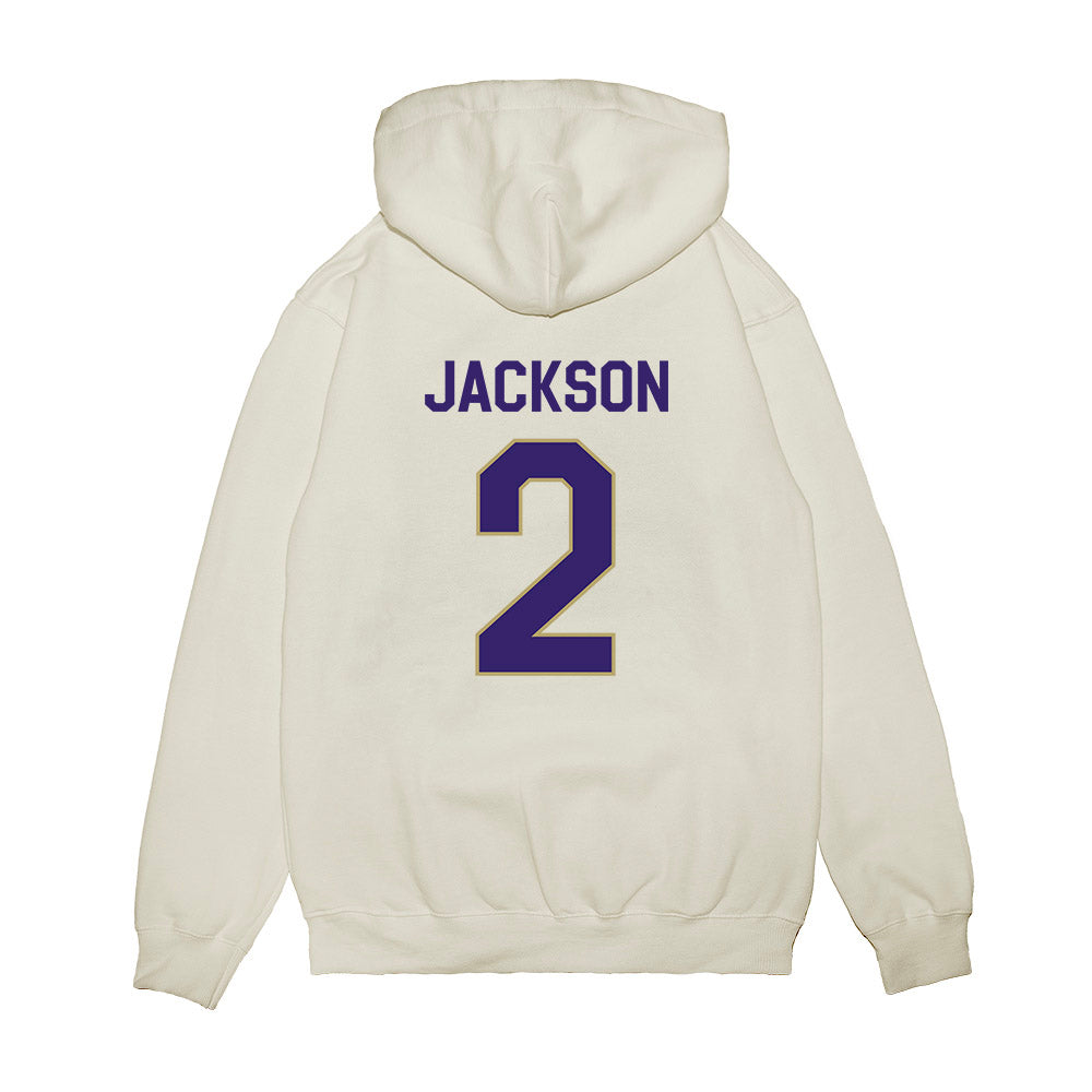 JMU - NCAA Football : Nakian Jackson - We're In Premium Hooded Sweatshirt-1