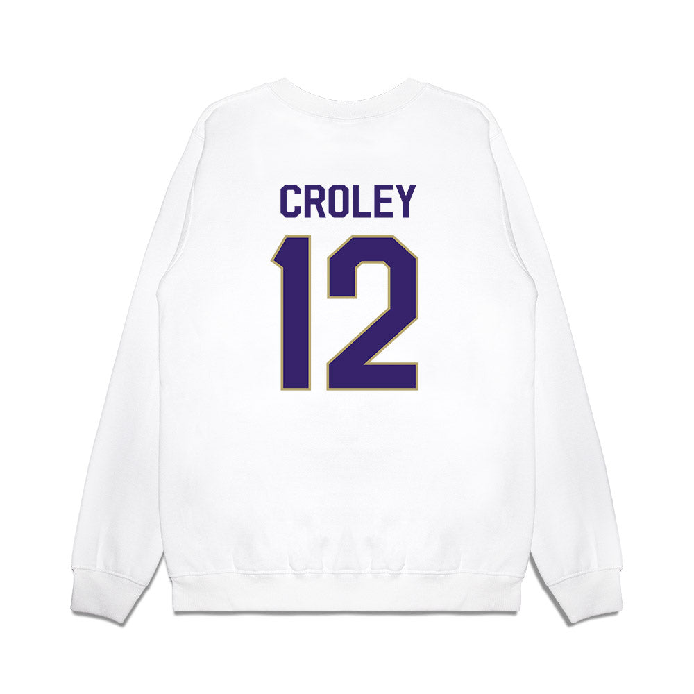 JMU - NCAA Football : Lathan Croley - We're In Premium Crewneck Sweatshirt-1