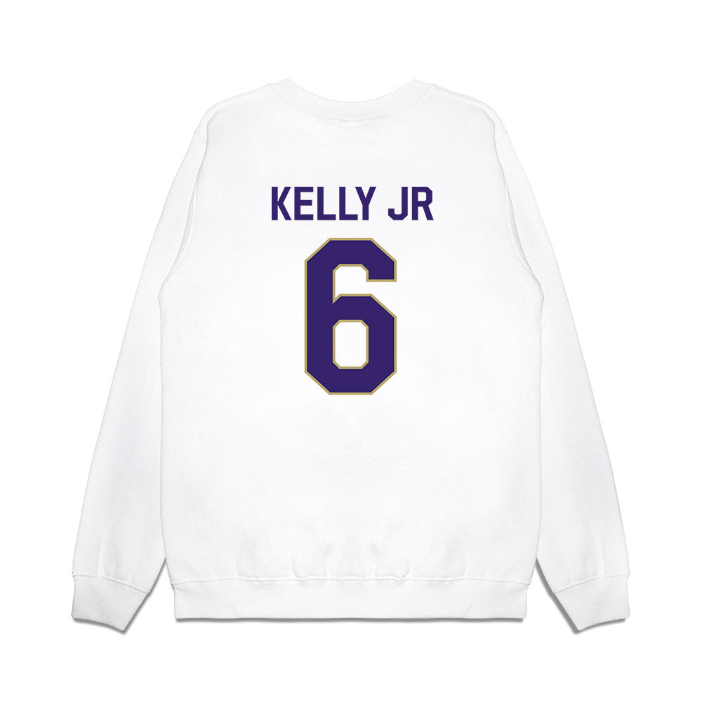 JMU - NCAA Football : DJ Kelly Jr - We're In Premium Crewneck Sweatshirt-1