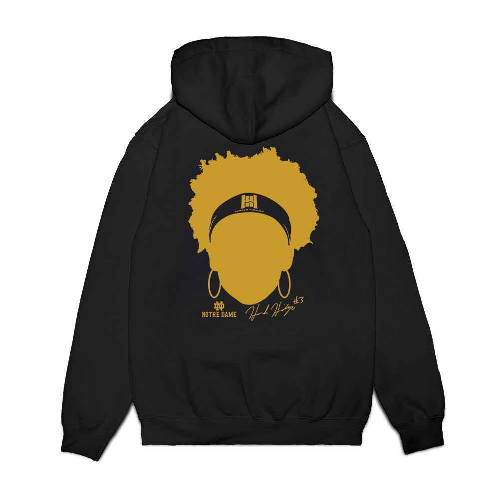 Notre Dame - NCAA Women's Basketball : Hannah Hidalgo - Silhouette Premium Hooded Sweatshirt-1