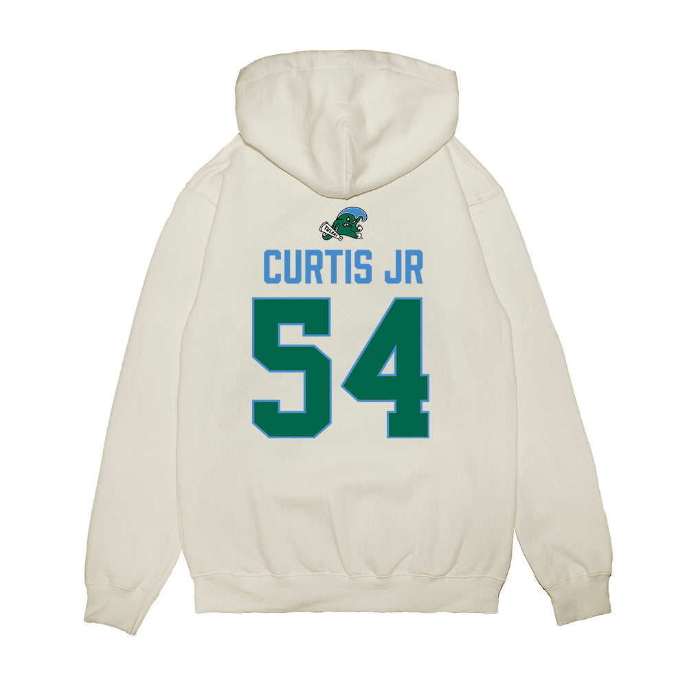 Tulane - NCAA Football : Jeffrey Curtis Jr - 2025 Conference Champions Premium Hooded Sweatshirt-1