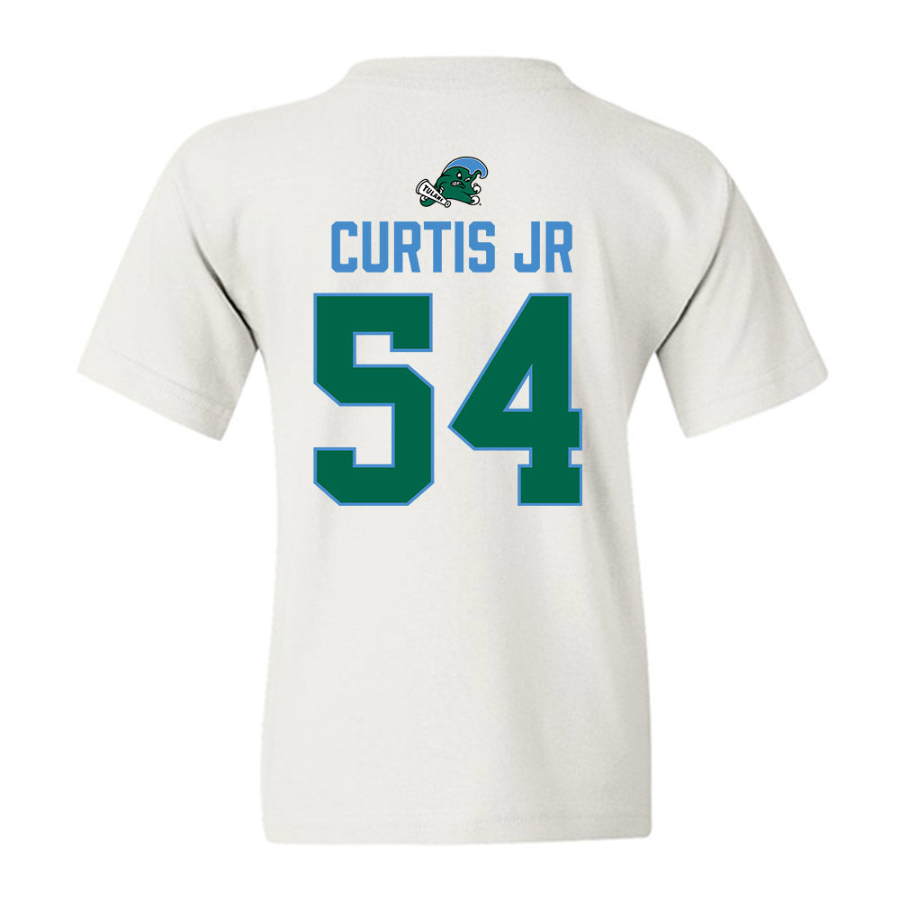 Tulane - NCAA Football : Jeffrey Curtis Jr - 2025 Conference Champions Youth T-Shirt-1
