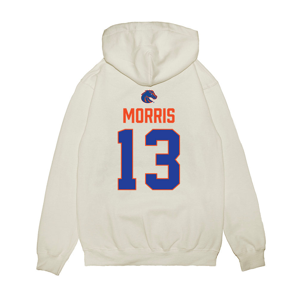 Boise State - NCAA Football : Darren Morris - 3-Peat Conference Champs Premium Hooded Sweatshirt-1