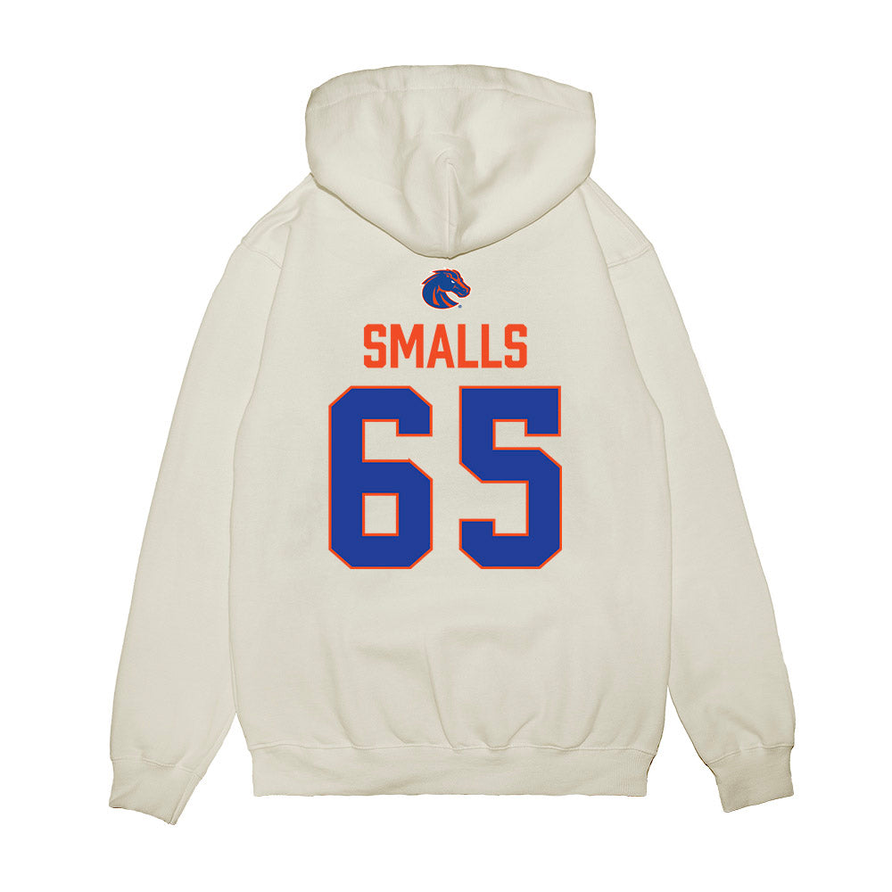 Boise State - NCAA Football : Hakeim Smalls - 3-Peat Conference Champs Premium Hooded Sweatshirt-1