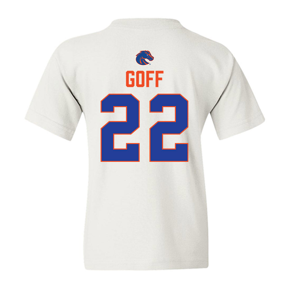 Boise State - NCAA Football : Juelz Goff - 3-Peat Conference Champs Youth T-Shirt-1