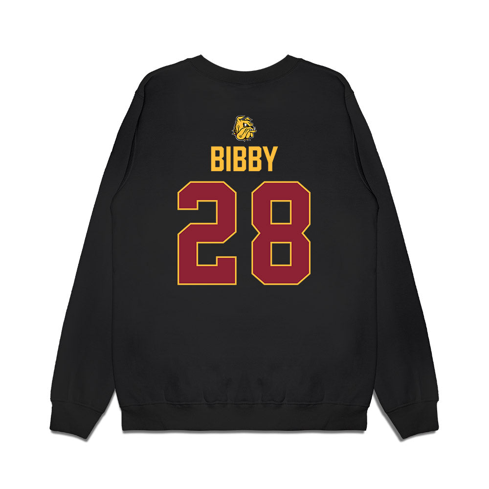 UMN Duluth - NCAA Men's Ice Hockey : Luke Bibby - Vintage Shersey Premium Crewneck Sweatshirt-1