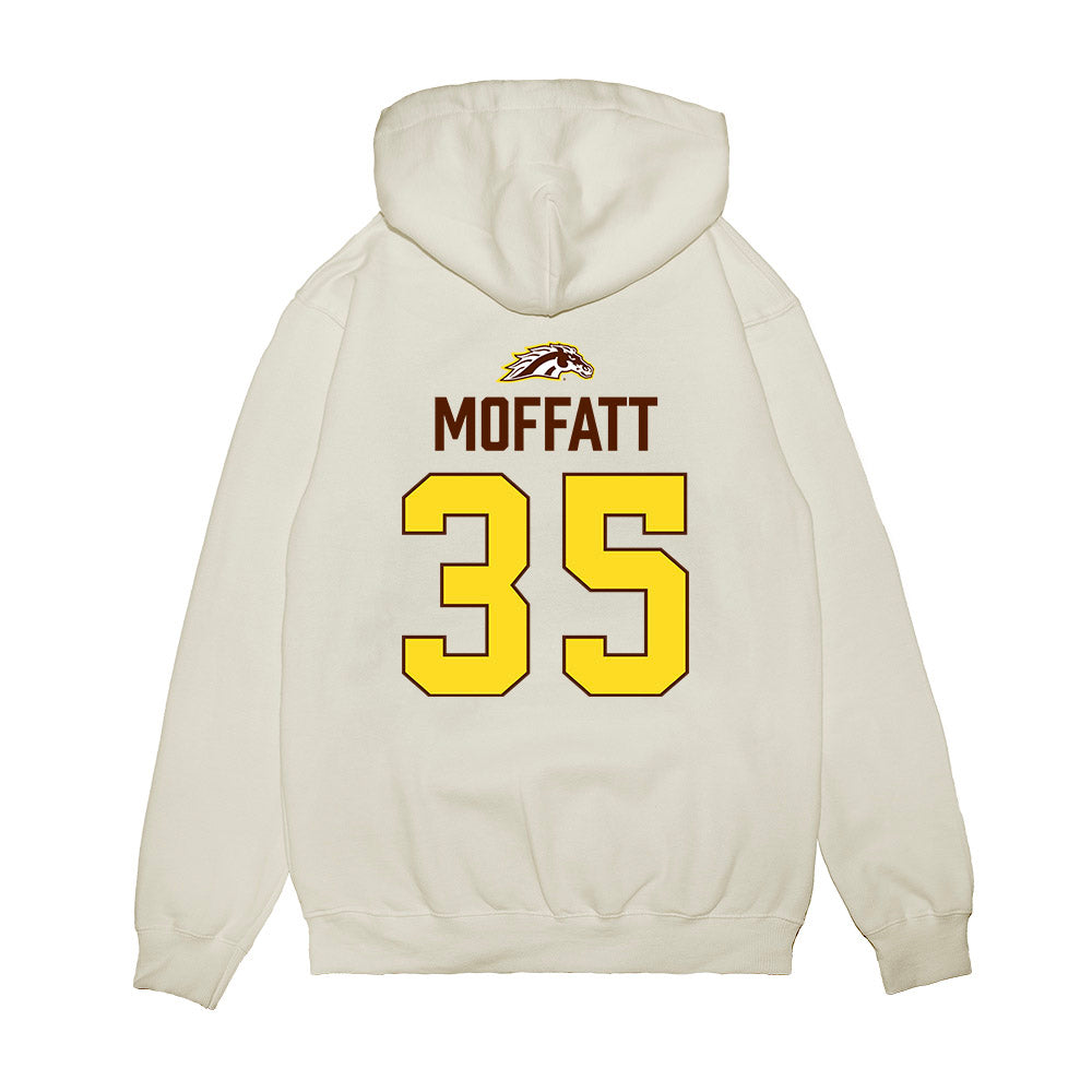 Western Michigan - NCAA Men's Ice Hockey : Gavin Moffatt - Vintage Shersey Premium Hooded Sweatshirt-1