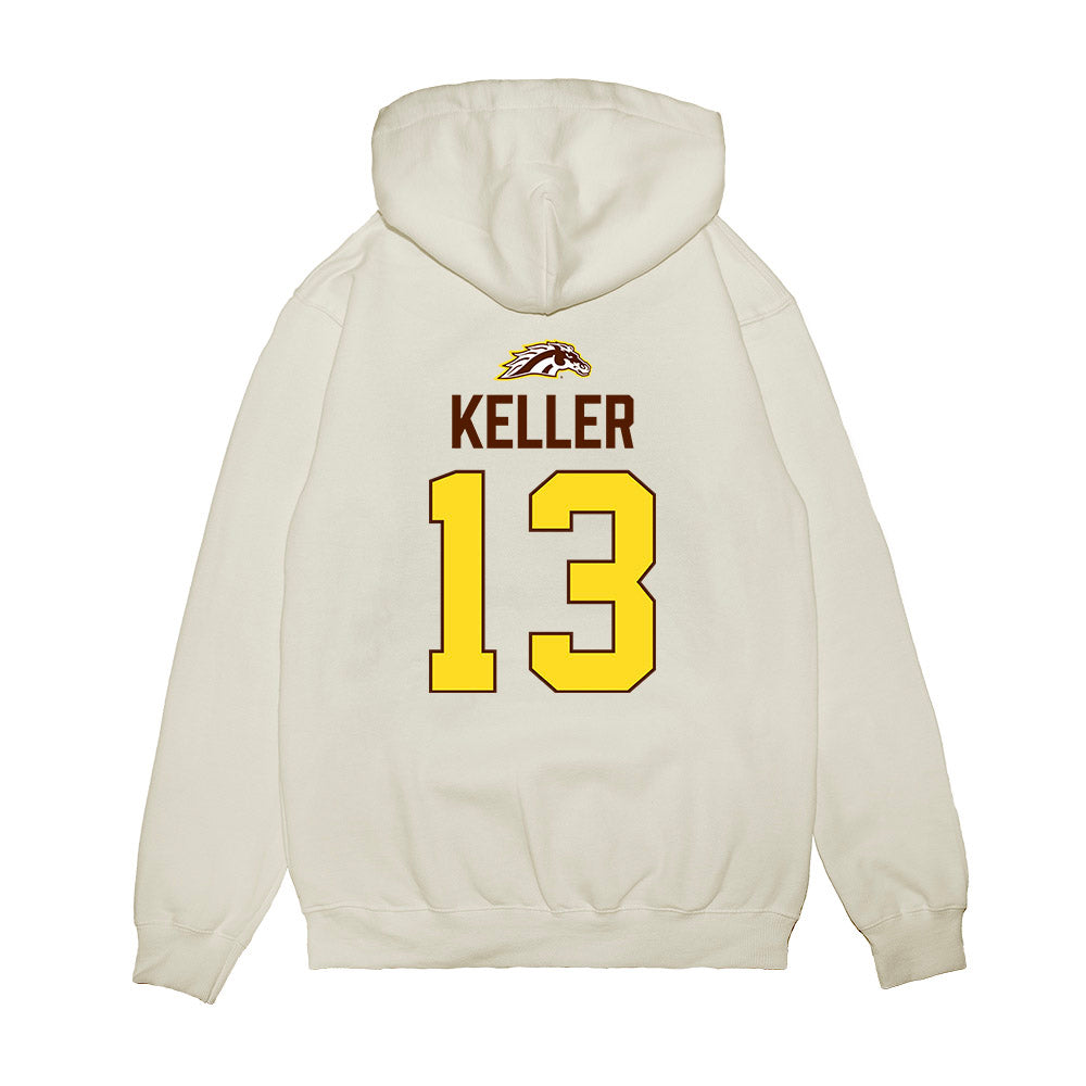 Western Michigan - NCAA Men's Ice Hockey : Jordan Keller - Vintage Shersey Premium Hooded Sweatshirt-1