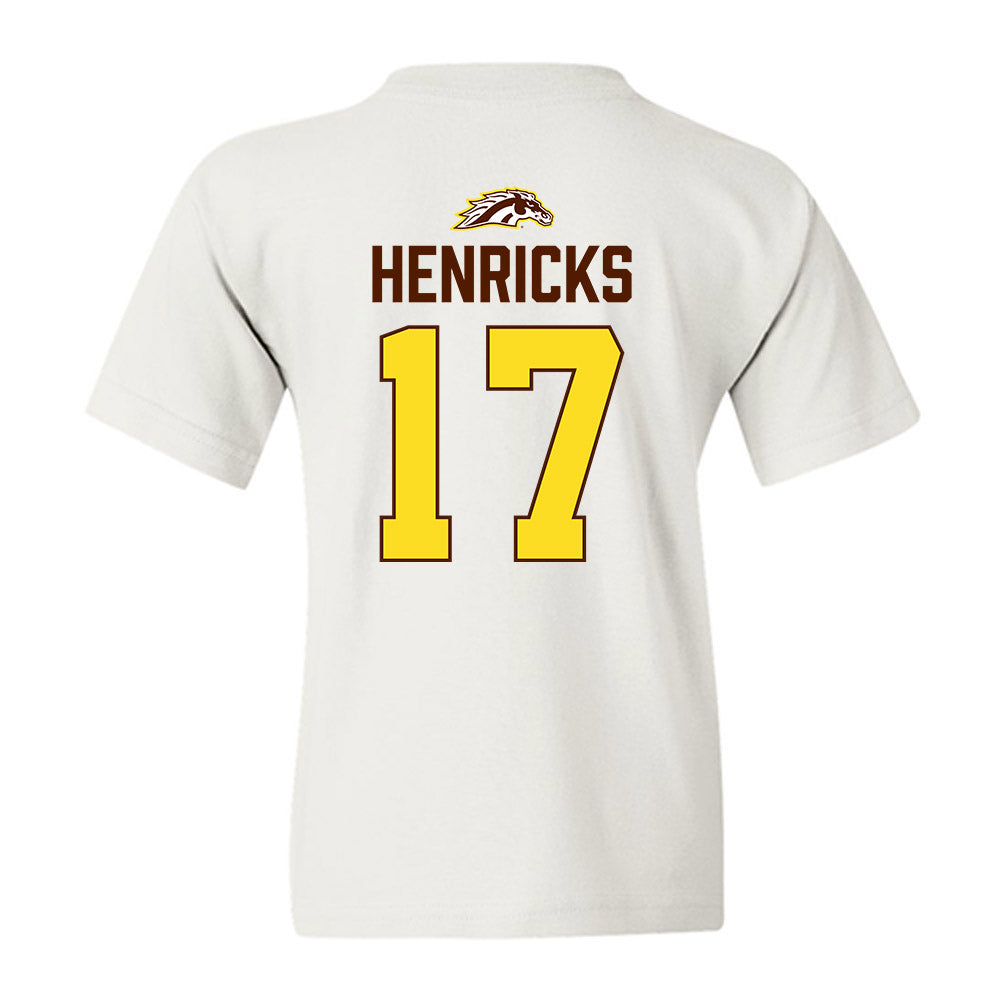 Western Michigan - NCAA Men's Ice Hockey : Ty Henricks - Vintage Shersey Youth T-Shirt-1