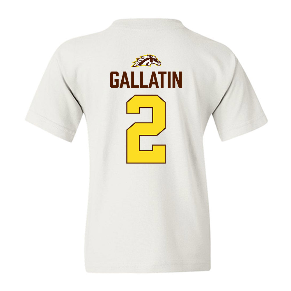Western Michigan - NCAA Men's Ice Hockey : Grady Gallatin - Vintage Shersey Youth T-Shirt-1