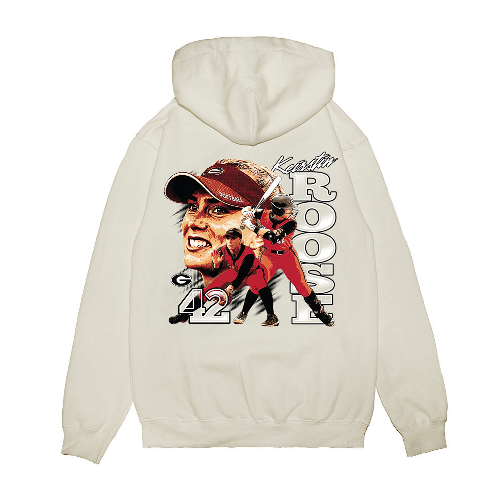 Georgia - NCAA Softball : Keirstin Roose - Collage Premium Hooded Sweatshirt-1