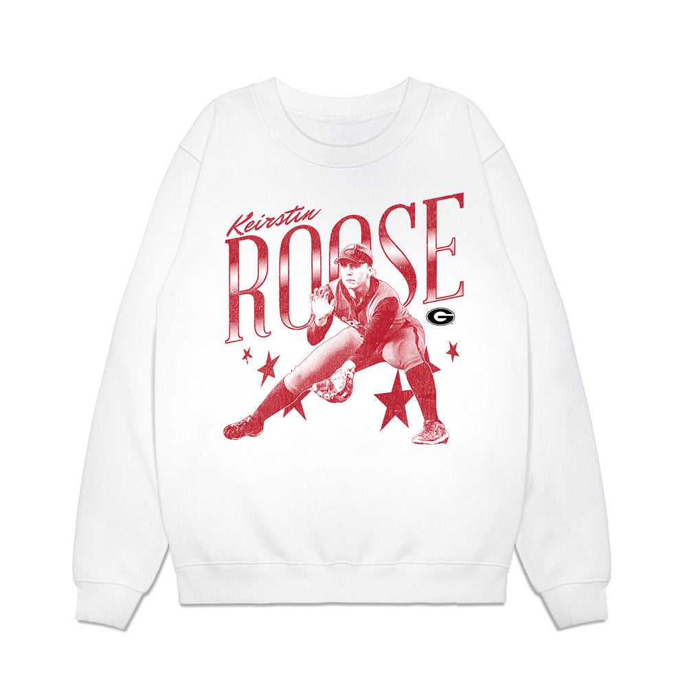 Georgia - NCAA Softball : Keirstin Roose - Graphic Premium Crewneck Sweatshirt-0