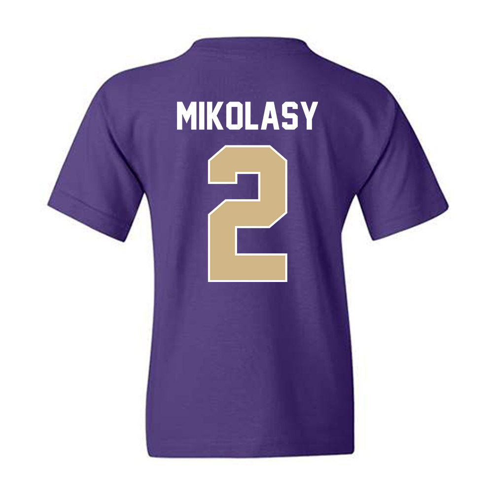Washington - NCAA Men's Soccer : Harper Mikolasy - NCAA® 2025 National Champs Youth T-Shirt-1