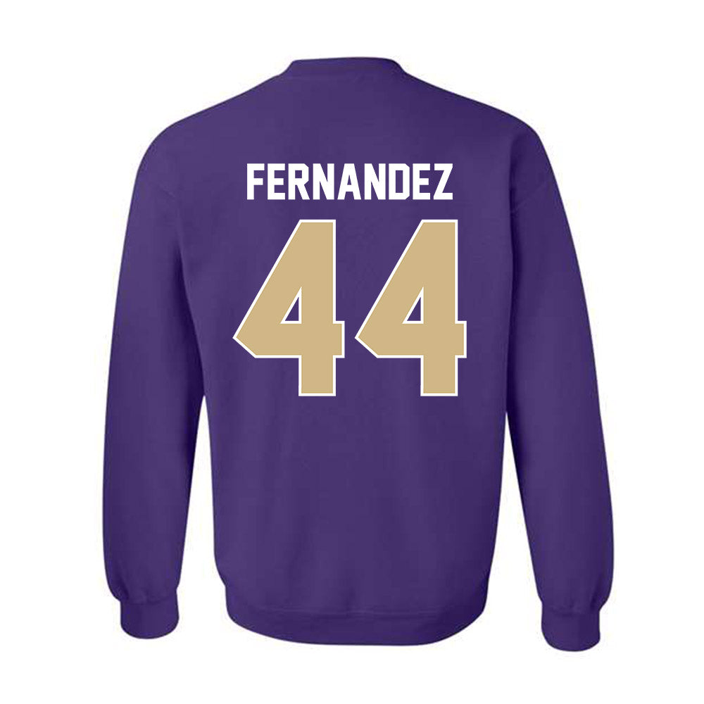 Washington - NCAA Men's Soccer : Gabe Fernandez - NCAA® 2025 National Champs Crewneck Sweatshirt-1