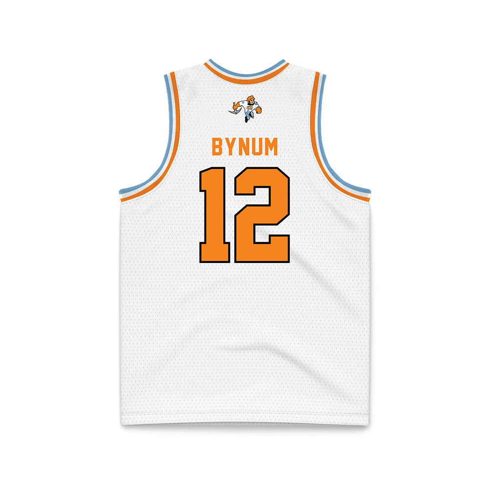 UTEP - NCAA Men's Basketball : Ahamad Bynum - White Basketball Jersey-1