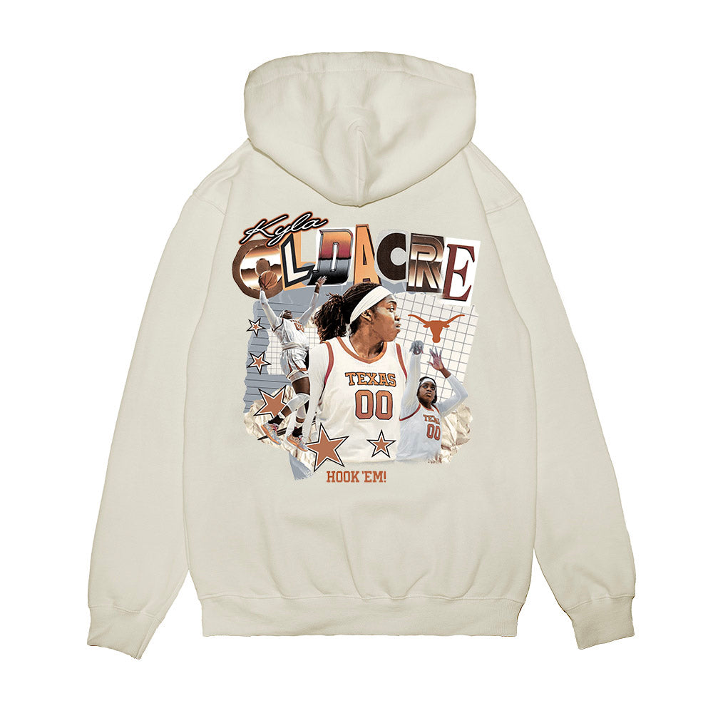 Texas - NCAA Women's Basketball : Kyla Oldacre - Collage Premium Hooded Sweatshirt-1