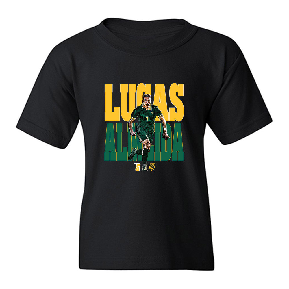 Siena - NCAA Men's Soccer : Lucas Almeida - Collage Youth T-Shirt-0