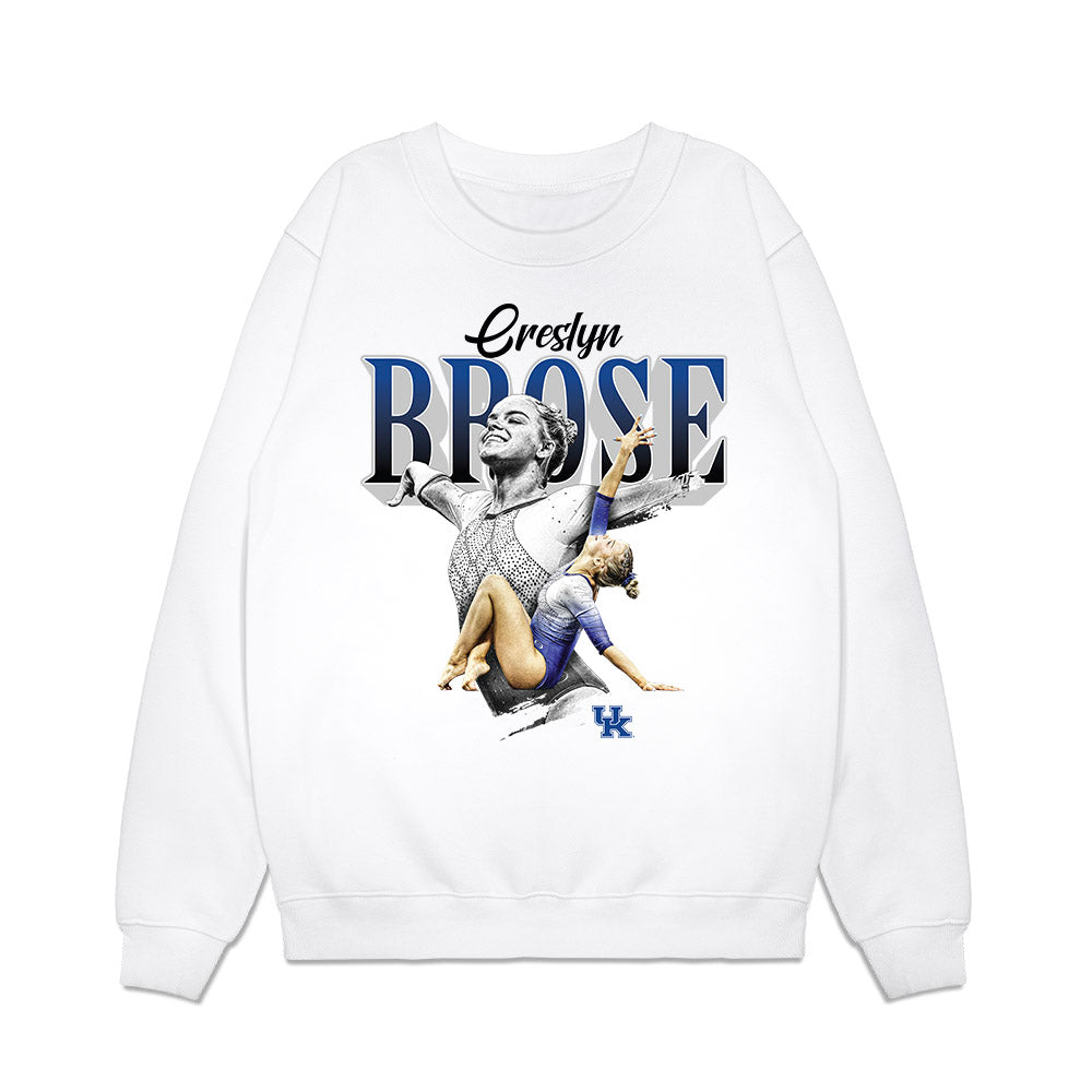 Kentucky - NCAA Women's Gymnastics : Creslyn Brose - Collage Premium Crewneck Sweatshirt-0