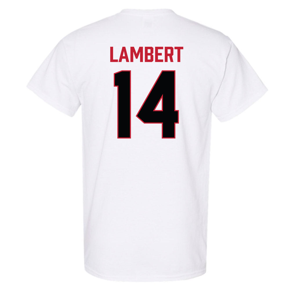 Ferris State - NCAA Football : Stanley Lambert - National Champions Shersey T-Shirt-1