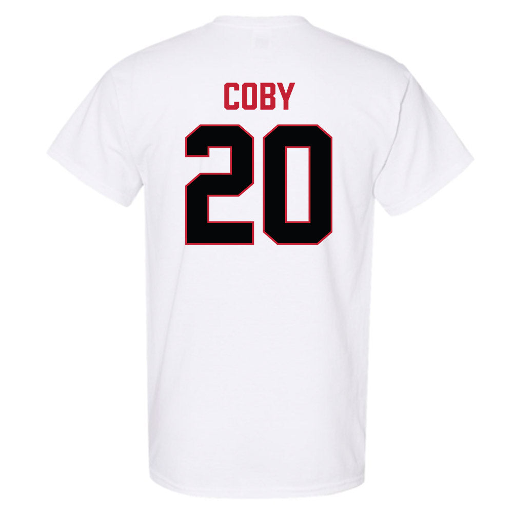 Ferris State - NCAA Football : James Coby - National Champions Shersey T-Shirt-1