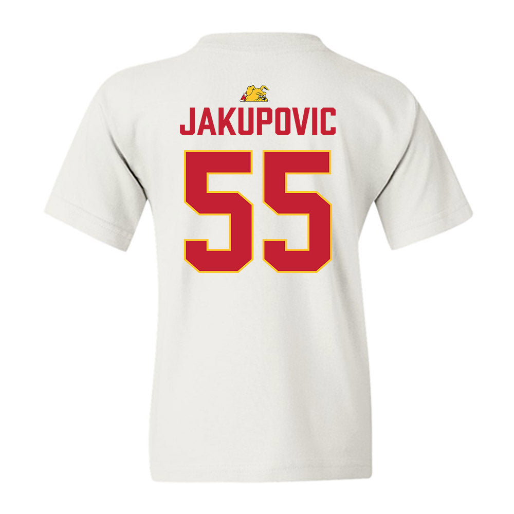 Ferris State - NCAA Football : Elmir Jakupovic - 5 years National Champions Youth T-Shirt-1