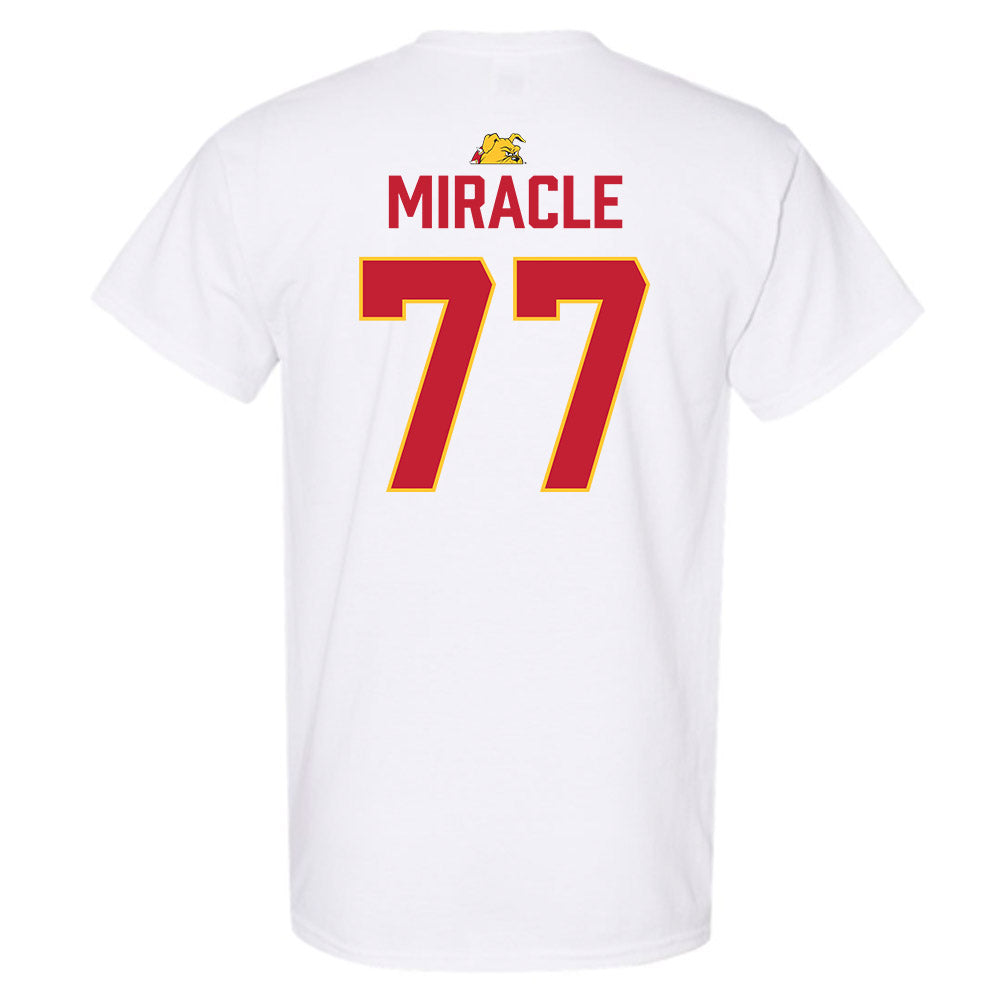 Ferris State - NCAA Football : Travis Miracle - 5 years National Champions T-Shirt-1