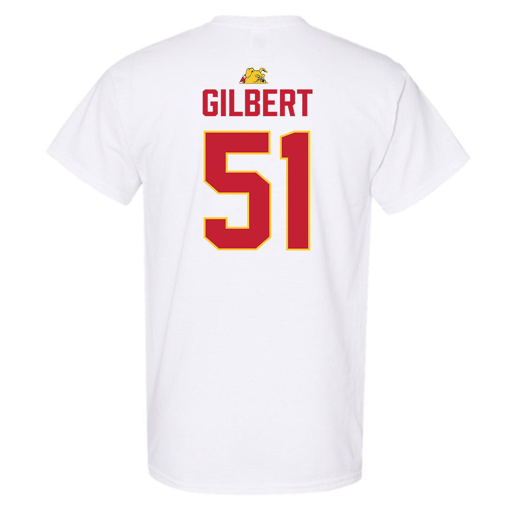 Ferris State - NCAA Football : DJ Gilbert - 5 years National Champions T-Shirt-1