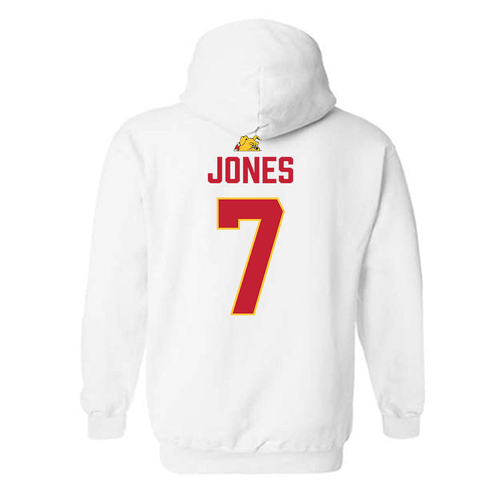 Ferris State - NCAA Football : Marcel Jones - 5 years National Champions Hooded Sweatshirt-1