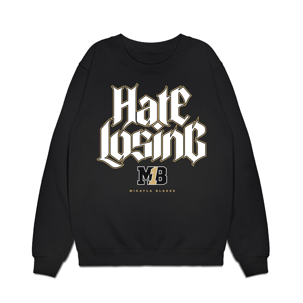 Vanderbilt - NCAA Women's Basketball : Mikayla Blakes - 1 Hate Losing Premium Crewneck Sweatshirt-0