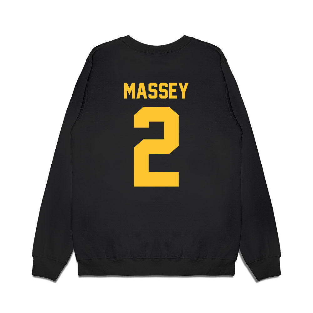 NDSU - NCAA Men's Basketball : Riley Massey - Vintage Shersey Premium Crewneck Sweatshirt-1