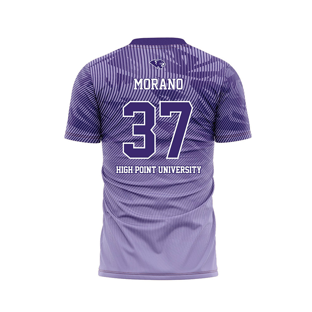 High Point - NCAA Men's Soccer : Peter Morano - Purple Soccer Jersey-1