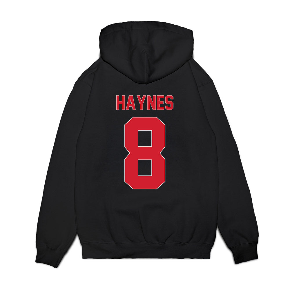 Youngstown State - NCAA Men's Basketball : Jaiden Haynes - Vintage Basketball Shersey Premium Hooded Sweatshirt-1