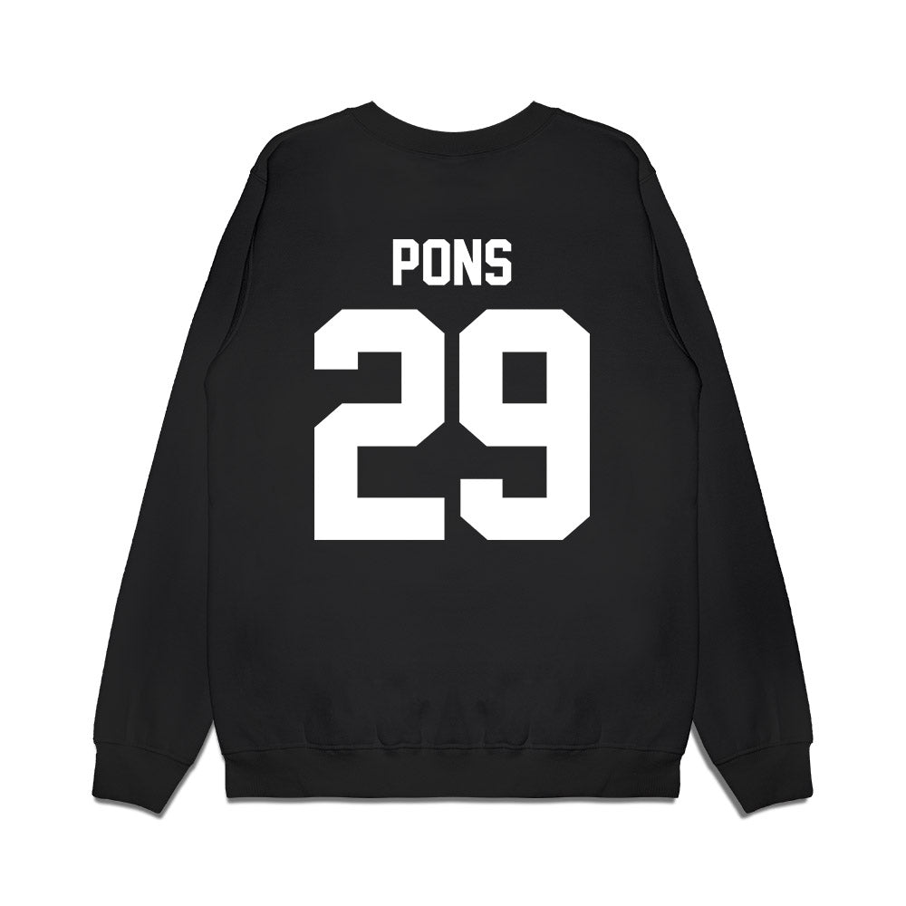 New Mexico - NCAA Men's Basketball : Timeo Pons - Vintage Basketball Premium Crewneck Sweatshirt-1