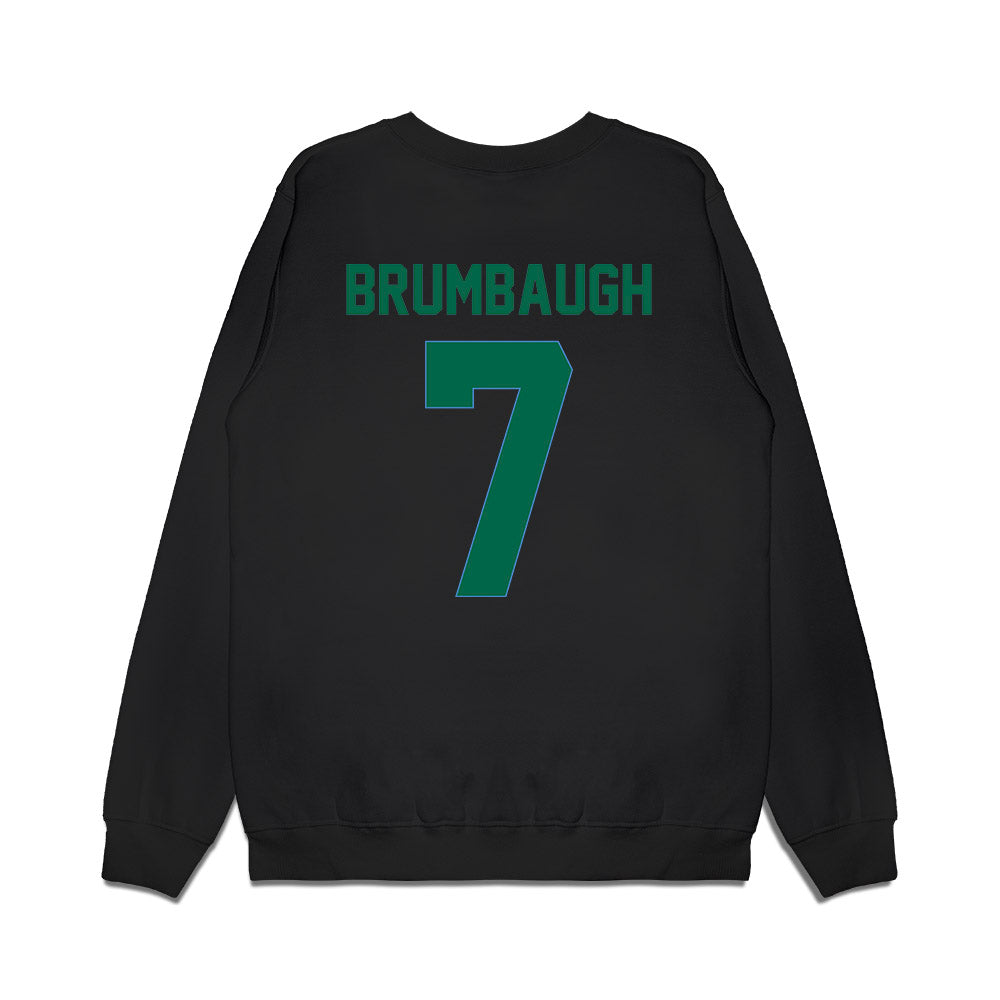 Tulane - NCAA Men's Basketball : Rowan Brumbaugh - Vintage Shersey Premium Crewneck Sweatshirt-1