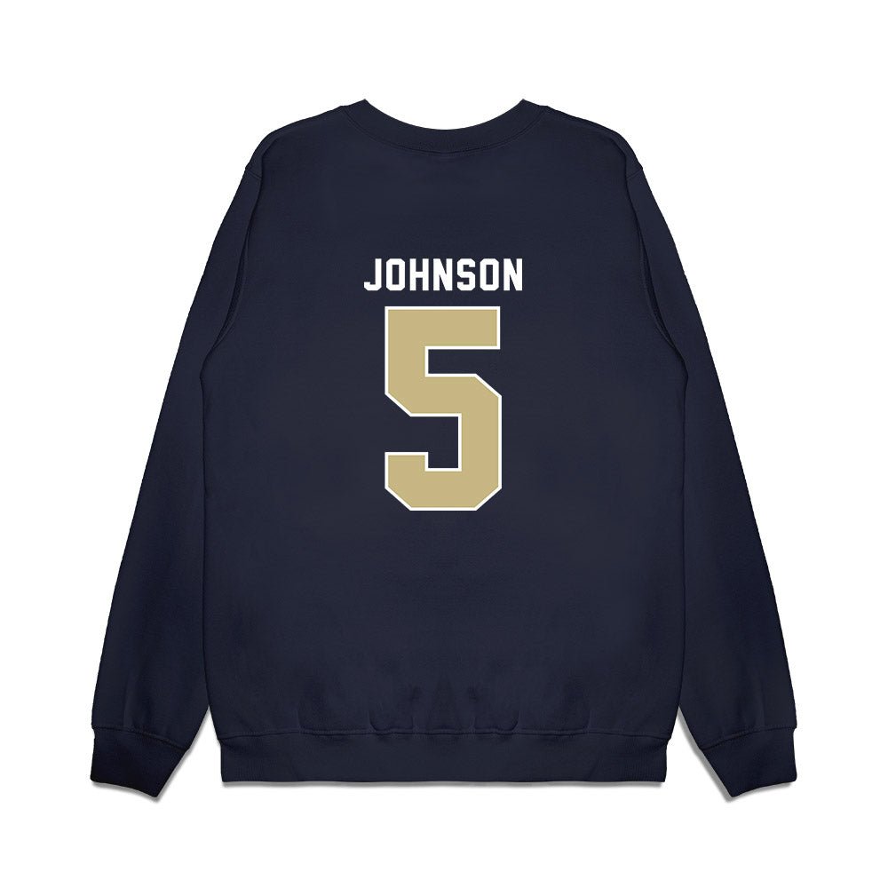 Akron - NCAA Men's Basketball : Tavari Johnson - Vintage Premium Crewneck Sweatshirt-1