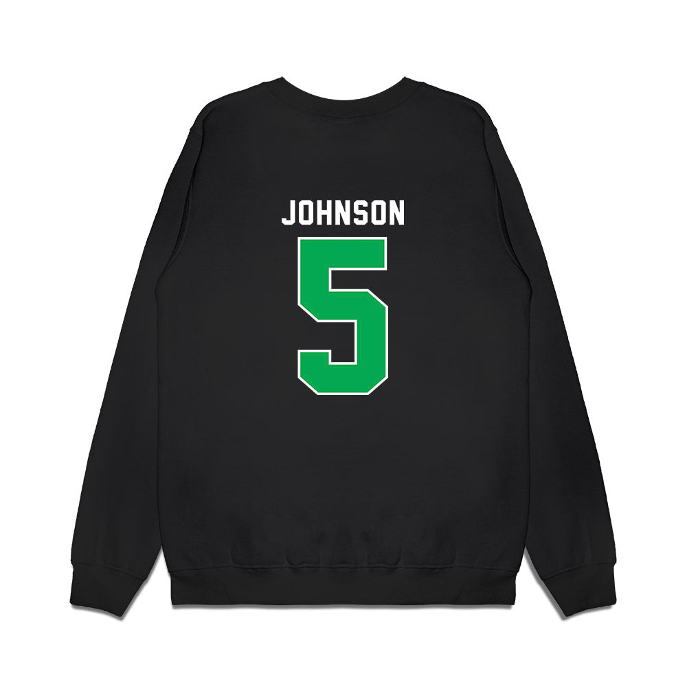 Marshall - NCAA Men's Basketball : DeMarco Johnson - Vintage Basketball Premium Crewneck Sweatshirt-1