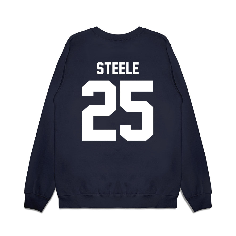 Maine - NCAA Men's Basketball : Keelan Steele - Vintage Basketball Premium Crewneck Sweatshirt-1