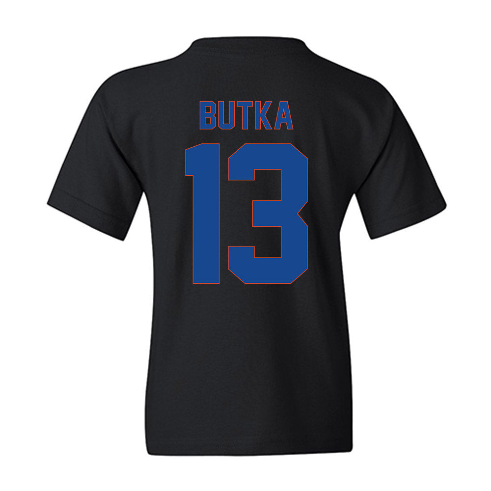 Boise State - NCAA Men's Basketball : Dovydas Butka - Vintage Shersey Youth T-Shirt-1