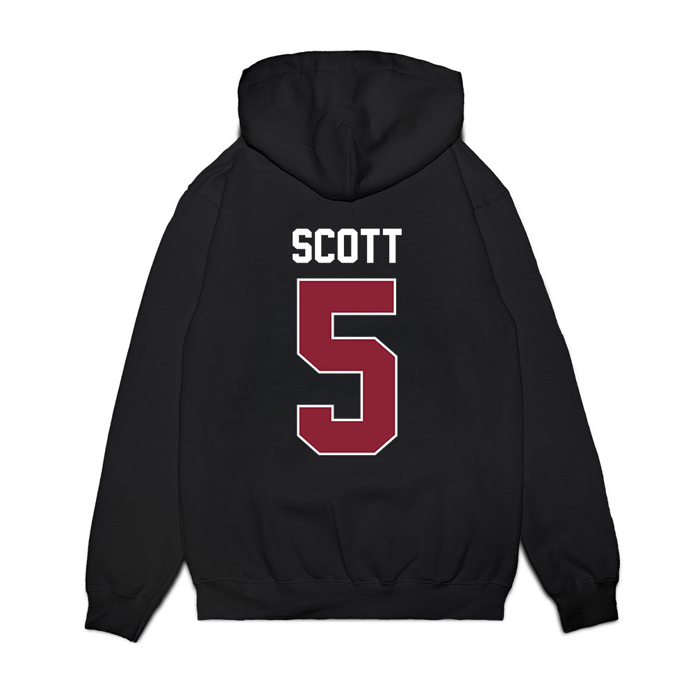 UMass - NCAA Women's Basketball : Kiki Scott - Vintage Basketball Shersey Premium Hooded Sweatshirt-1