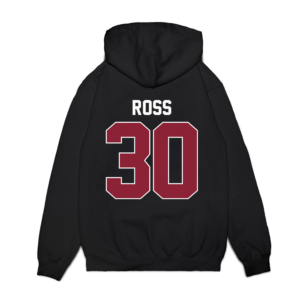 UMass - NCAA Women's Basketball : Jessica Ross - Vintage Basketball Shersey Premium Hooded Sweatshirt-1