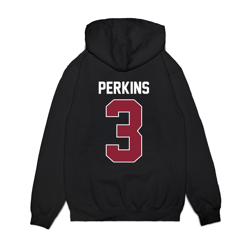 UMass - NCAA Women's Basketball : Aiyanna Perkins - Vintage Basketball Shersey Premium Hooded Sweatshirt-1