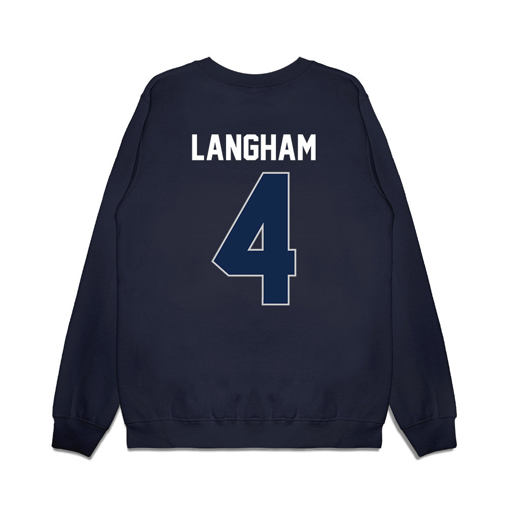 Butler - NCAA Women's Basketball : Kennedy Langham - Vintage Basketball Premium Crewneck Sweatshirt-1