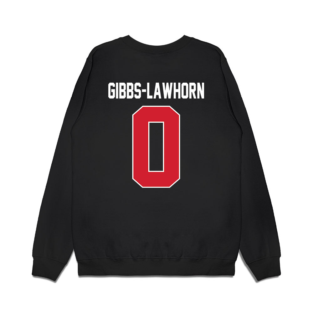 UNLV - NCAA Men's Basketball : Dra Gibbs-Lawhorn - Vintage Shersey Premium Crewneck Sweatshirt-1