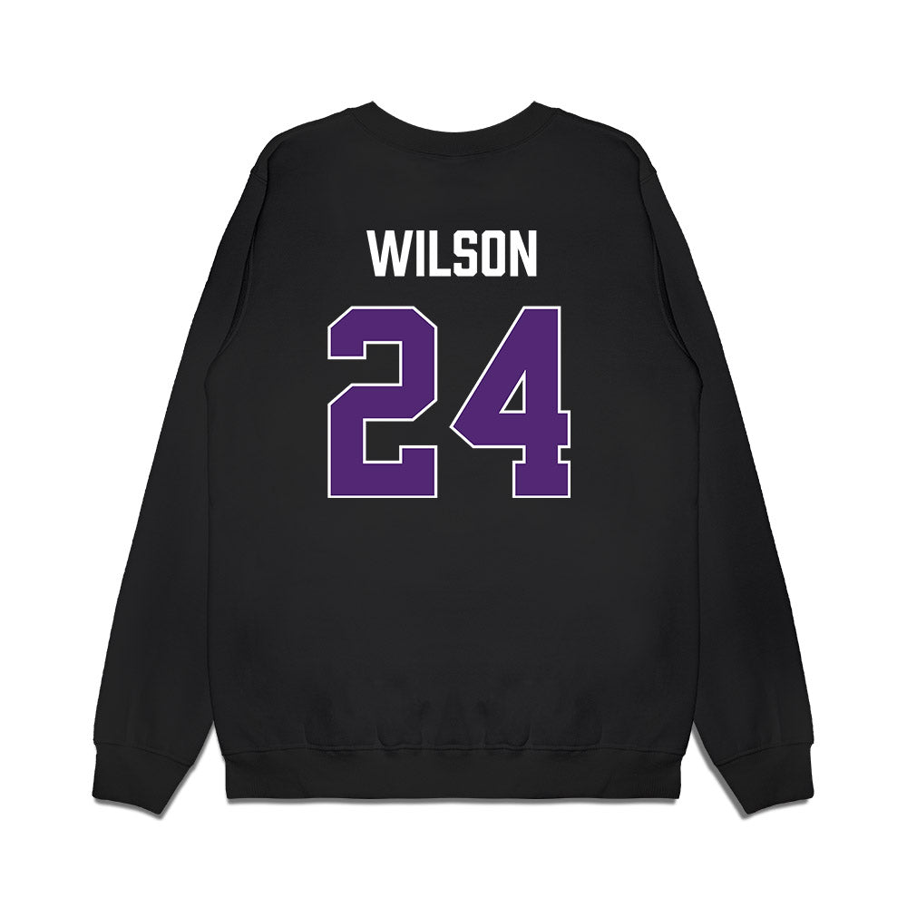 Northern Iowa - NCAA Men's Basketball : Jalen Wilson - Premium Crewneck Sweatshirt-1
