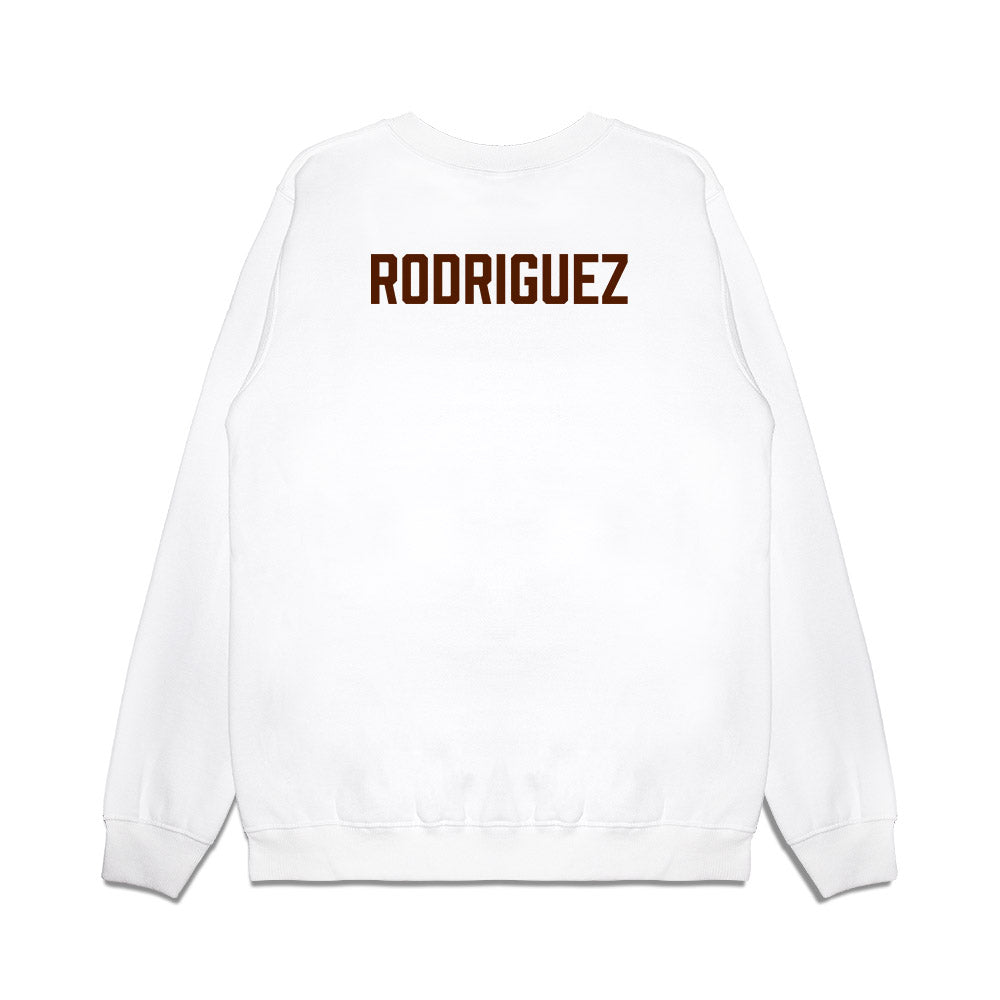 Western Michigan - NCAA Women's Basketball : Vanessa Rodriguez - Vintage Basketball Premium Crewneck Sweatshirt-1